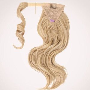 Insert Name Here INH Jordynn clip-in ponytail extension In Champagne Blonde